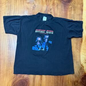 Vintage Q-Tees Single Stitch shirt Jean-Claude Van Damme Universal Soldier H3-18